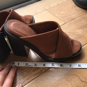 Brown heels/mules/sandals by urban outfitters